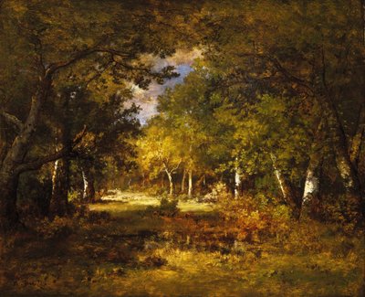 Forest Scene by Narcisse Virgile Diaz la de Peña